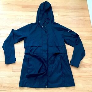 Columbia Windbreaker Rain Jacket Women’s Size Medium Lightweight Hood Black